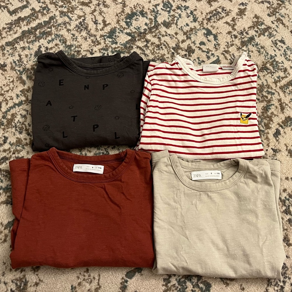Zara Boys Longsleeves Shirts Lot Bundle for Fall